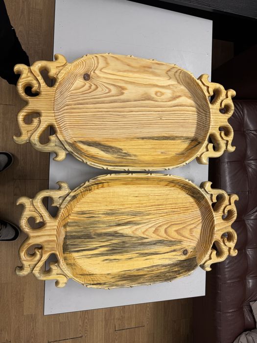 ағаштан жасалған ет табақ