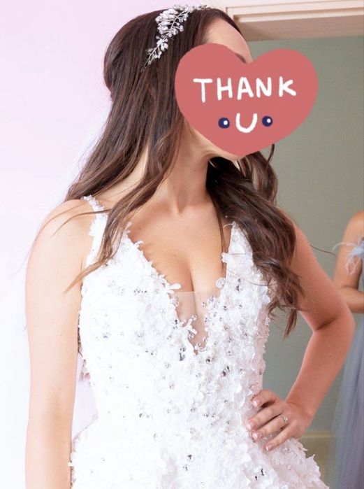 Дизайнерска булчинска рокля на модна къща Emily Exclusive