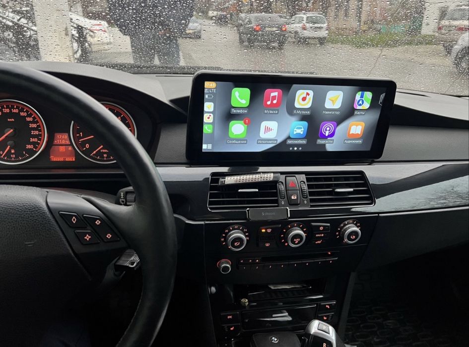 Display Android 12.3” BMW E60/E61/E63/E64 2007-2011 CCC | CarPlay Wireless | Snapdragon | 2400x900
