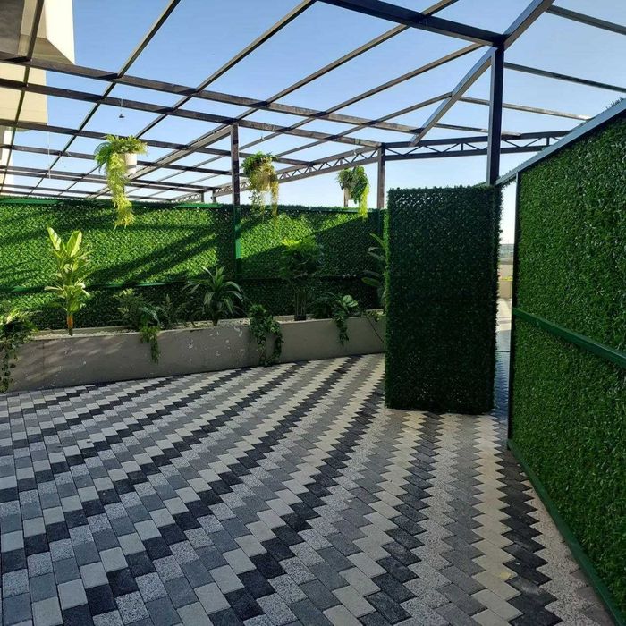 ECODEC GREEN Yashil dekorativ devor Зелёный забор