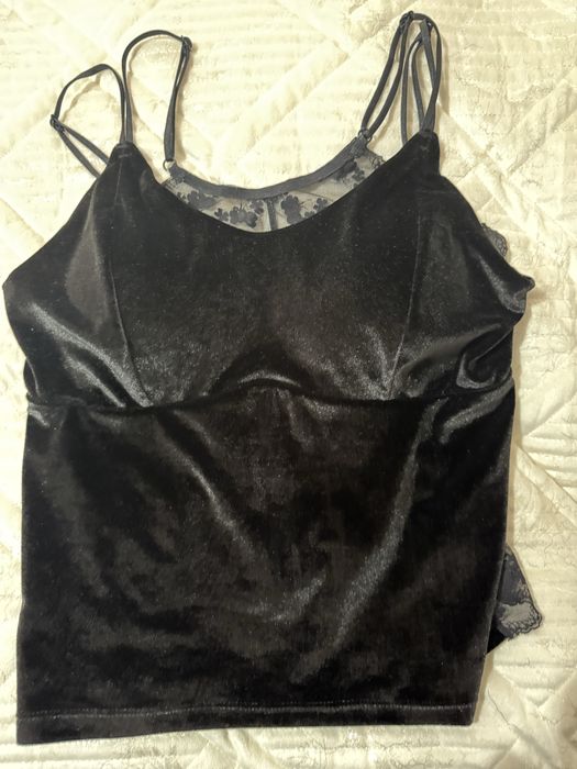 Черная майка/топ, XL.