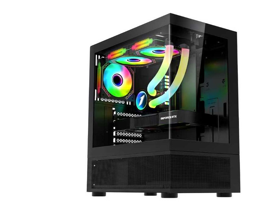 Setup Gaming COMPLET – Ryzen 5 + RX 570 + Monitor Curbat + Periferice