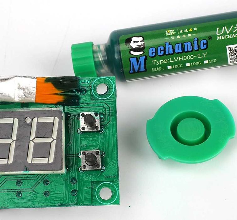 Lipire UV masca BGA PCB reparatii trasee placi de baza