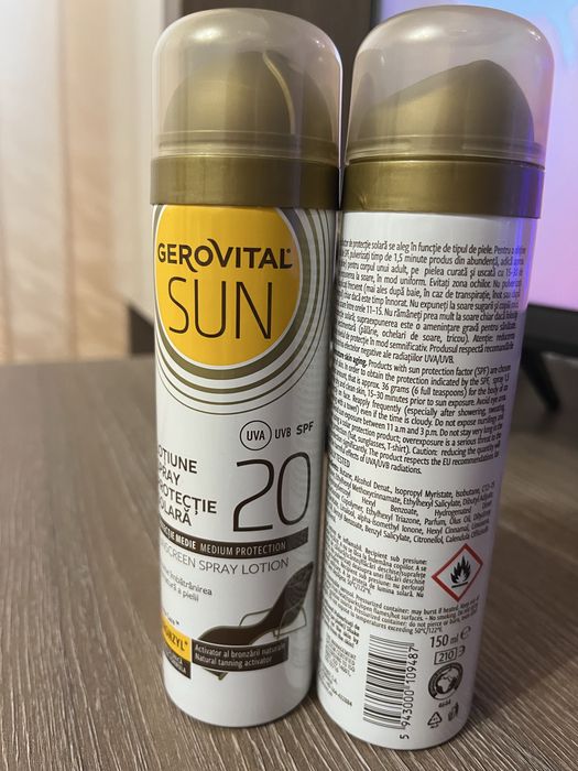 2x Lotiune protectie solara Gerovital