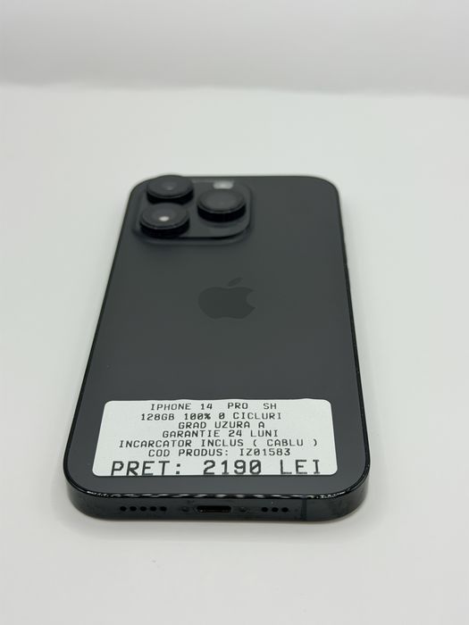 Iphone 14 Pro 128GB Negru 100% Garantie Rate BuyBack - zonemag.ro