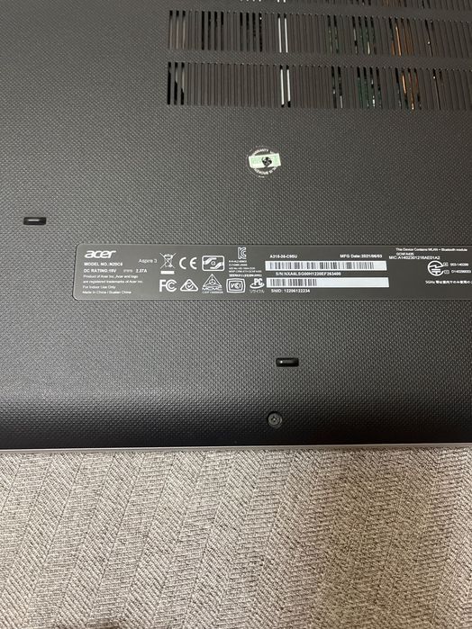 Acer aspire 3 ноутбук