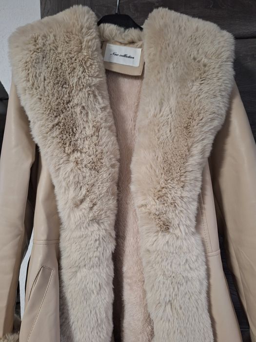 Дамско кожено палто