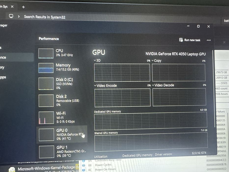 Laptop Gaming Lenovo IdeaPad 3 | RTX 4050 (6GB) | Ryzen 5 7535HS | 16GB DDR5 | 120Hz | Stare Excelentă