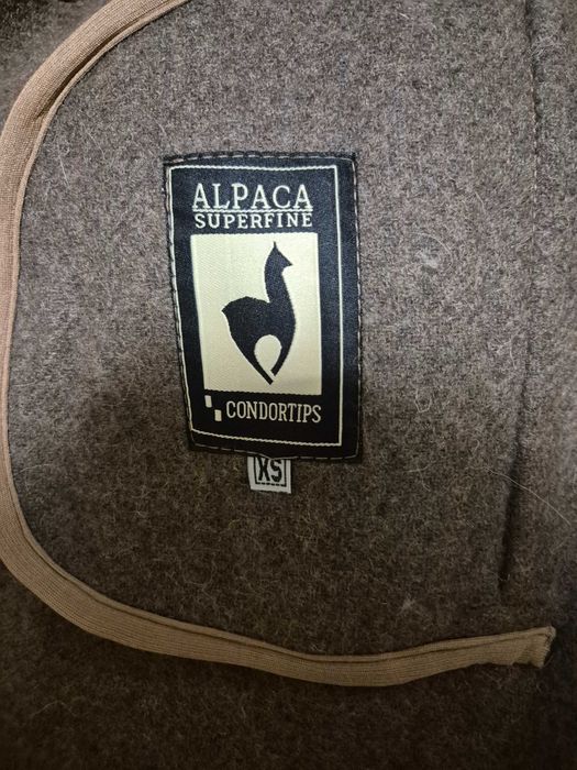 Палто алпака и естествен косъм, ново ХС размер