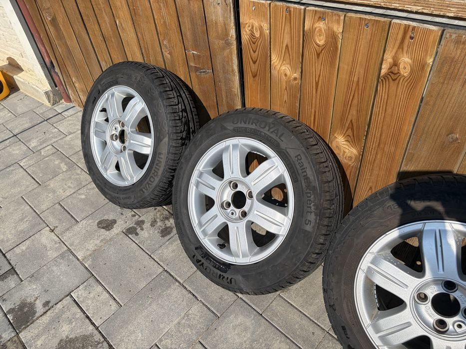Set roți jante aliaj Dacia Logan R15 + anvelope vară Uniroyal Rainexpert (2 noi)
