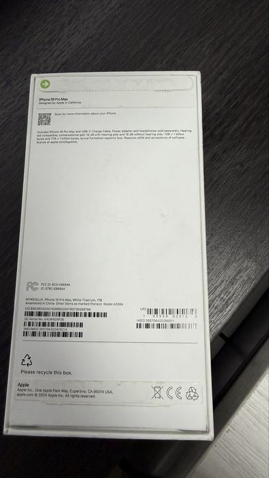 Iphone 16 pro max 1tb silver