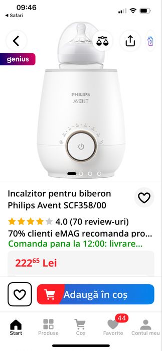 Incalzitor biberoane Philips