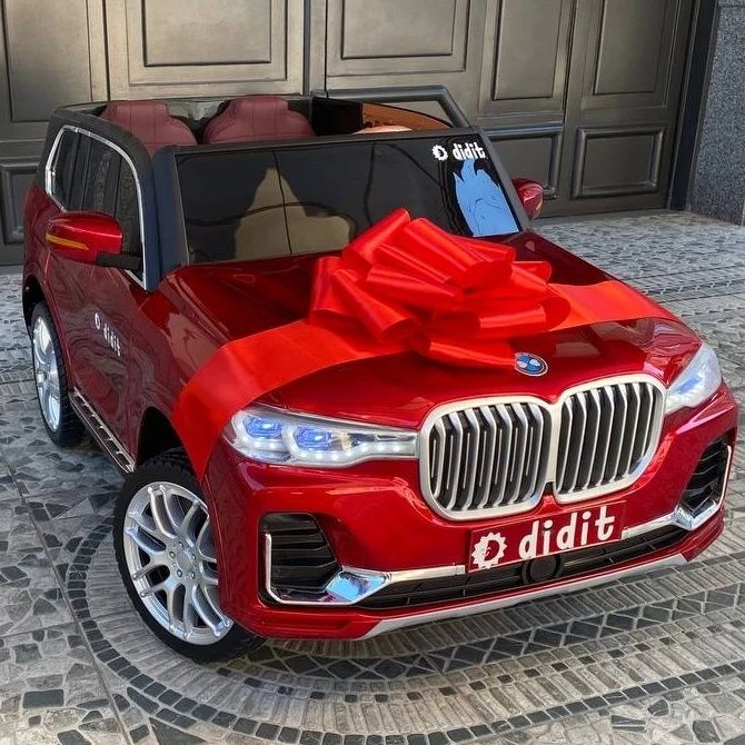 BMW X7 двухместная и большая машина электромобиль для детей 4x4 12V7Ah ...