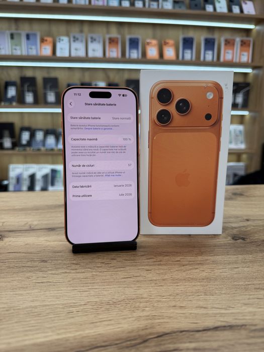 ‼️iPhone 17 Pro Cosmic Orange 256Gb - Sanatate bat.100% - Garantie 12 luni