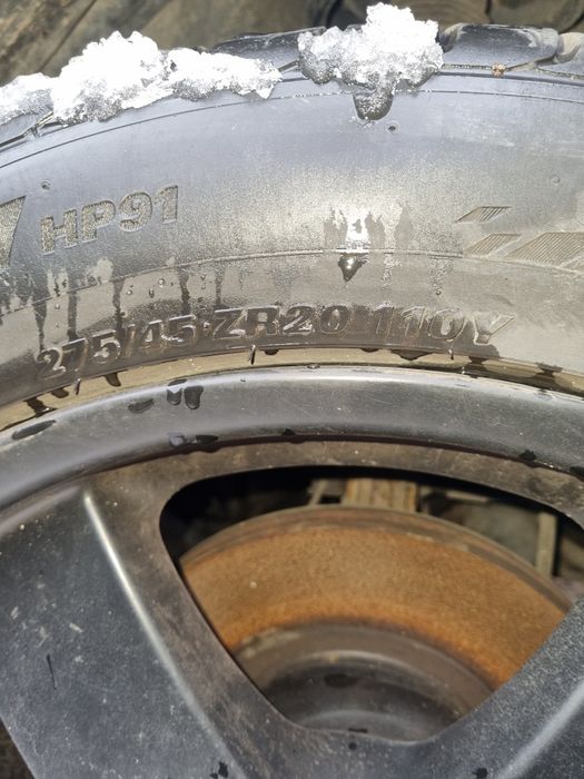 20 цола джанти от нисан Мурано с летни гуми на един сезин