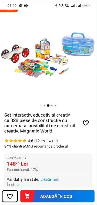 Set constructie magnetic