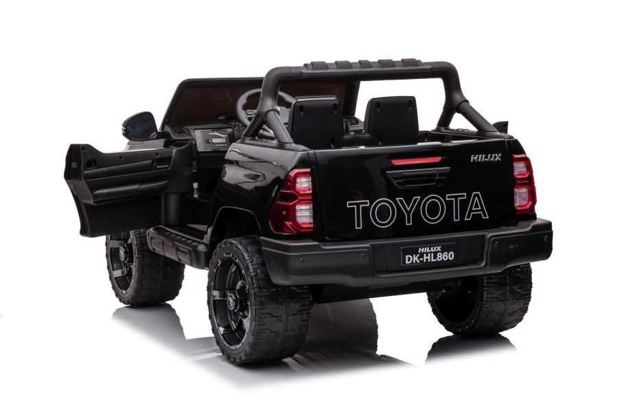 Masinuta electrica pentru 2 copii 4x4 Toyota Hilux 12V 14Ah, Black