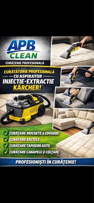 Curatare profesionala textile. Canapele,saltele,scaune,masini auto.