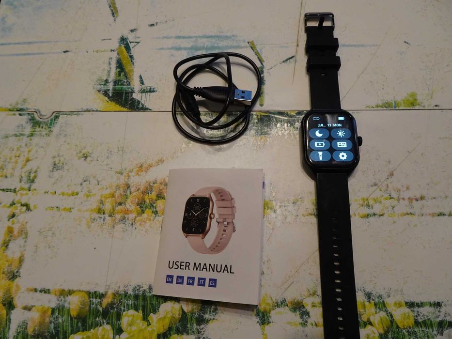 Смарт часовник SolMi H40, Черен, Bluetooth разговори, моля прочети описанието
