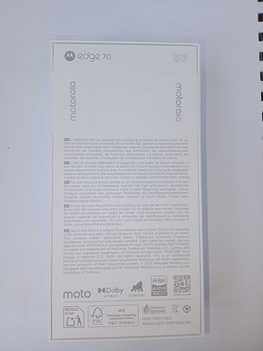Запечатан Motorola Edge 70 5G, 512GB/12GB RAM,  + 2г. Гаранция