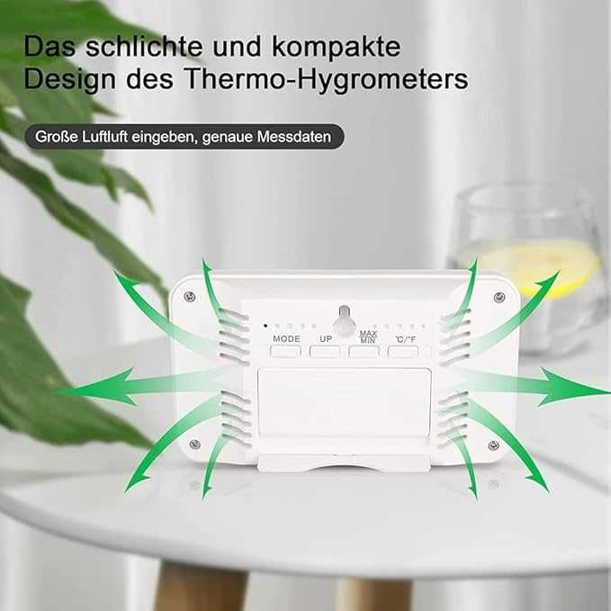 Термометър , хигрометър  будилник, LCD дисплей Seprendi