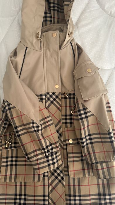 Плащ детский под Burberry