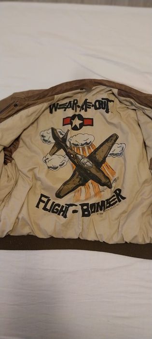 Geaca piele vintage Bomber