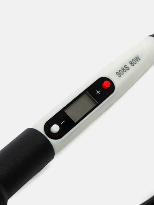 Электрический паяльник 908S 80Вт. Дисплей ЖК. Рег темп 180-500 градус