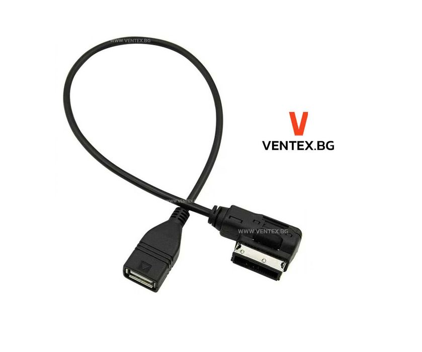 USB кабел за Mercedes Benz AMI Media In MMI за музика от флашка