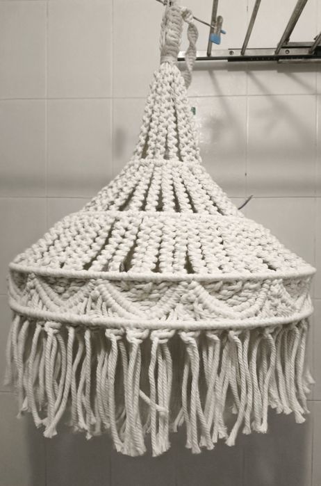 Люстра макраме ручная работа, стиль бохо, скандинавский интерьер