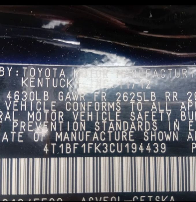 Камри 50 2012год.