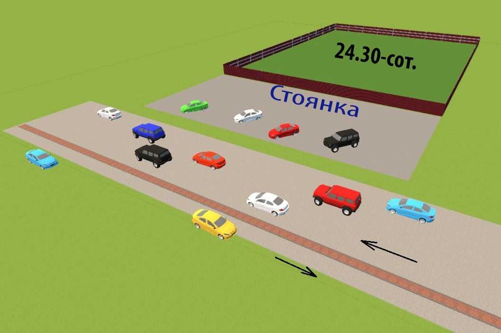 ГОТОВЫЙ БИЗНЕС. НЕДОРОГО. 30-сот. У трассы. Авторынок Сергели