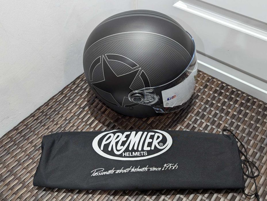 Casca moto Premier Vangarde Star Carbon, marime L - ochelari de soare