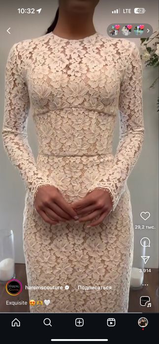 Новое кружевное платье