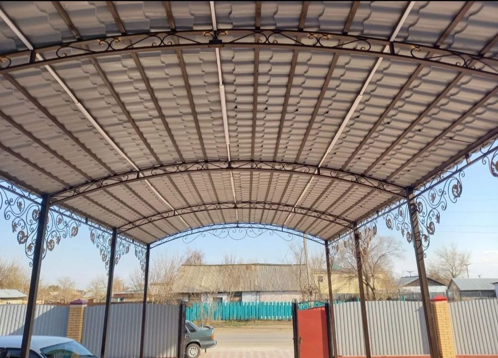 Навесы козырьки ворота заборы