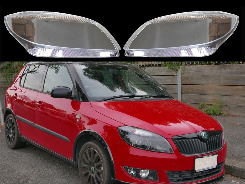 Стъкла за фарове на Skoda Fabia 2 Facelift