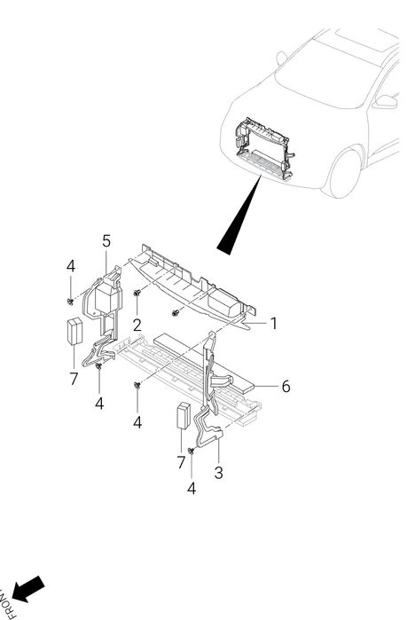 Дефлекторы радиатора Chery