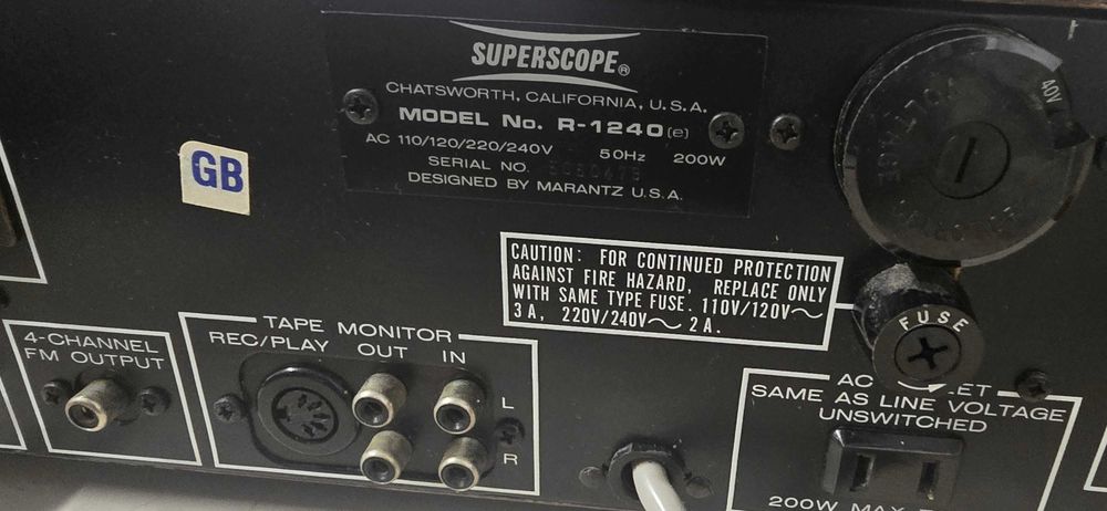 amplituner vintage Superscope   R 1240