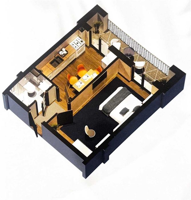 1ком квартира в новостройке Чиланзар 43м2