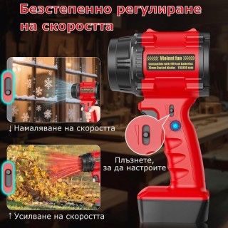 Акумулаторен турбо пистолет F18 с реголиране на оборотите