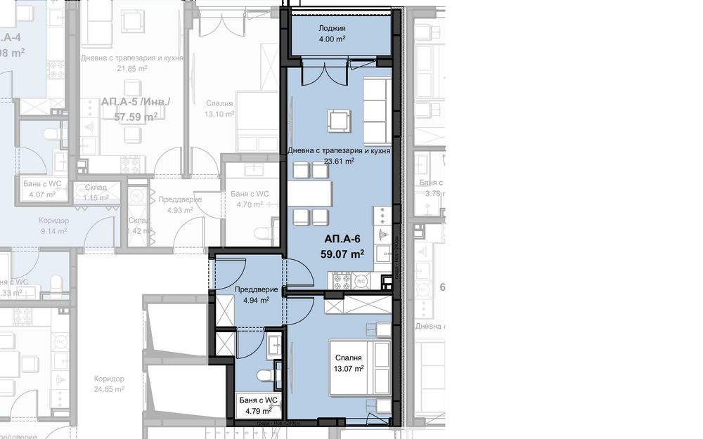 Продава се Двустаен апартамент в Пловдив, Христо Смирненски - 77 кв.м за 699 €/кв.м - Снимка #1