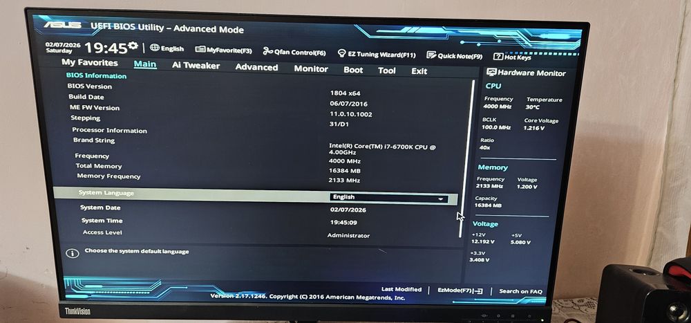 KIT Gaming i7 6700K+ Placa de baza ASUS Z170-P LA 450 RON