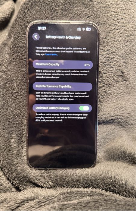 Iphone 14 pro max 256g 81% battery