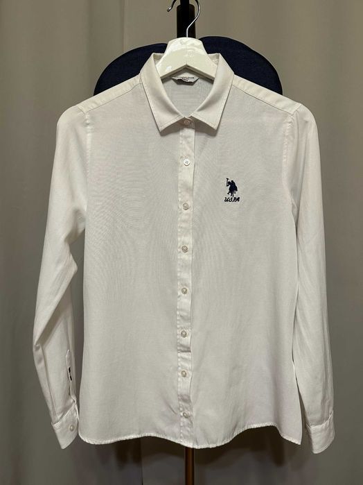 U.S. POLO ASSN. бяла класическа риза