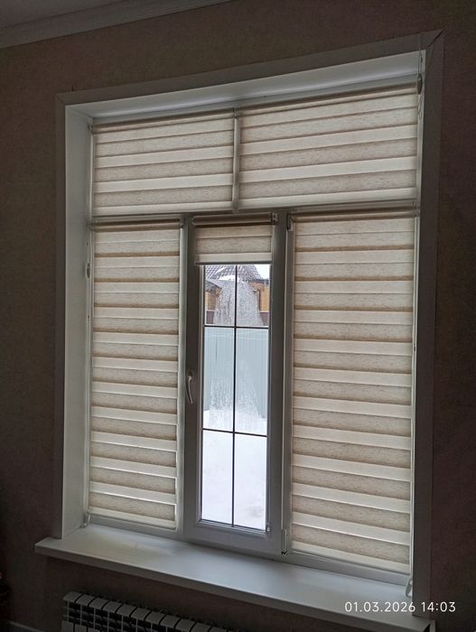 Жалюзи ролл шторы день ночь