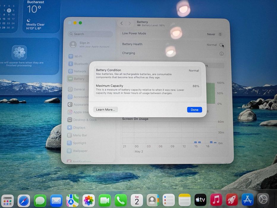 Macbook Air M2 13" 2022 8GB RAM 256GB SSD PUTIN FOLOSIT