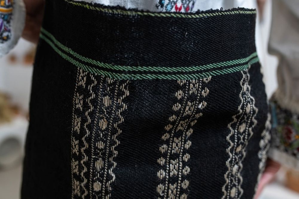 Catrință/Fotă/costum traditional/popular/țesut manual/ folclorBucovina