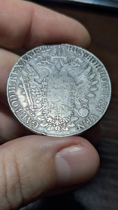 Серебро 1 талер Австрия 1822