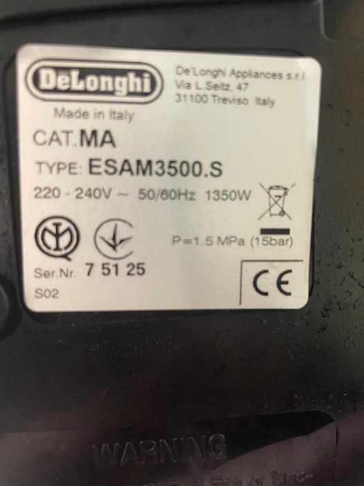 Кофемашина Delonghi Magnifica ESAM 3500.S