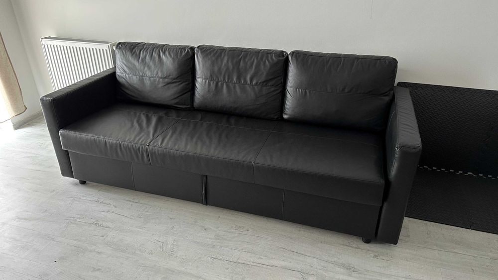 Canapea extensibilă 3locuri, Bomstad negru IKEA FRIHETEN